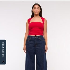 Abercrombie & Fitch Ava Red Top XL nwot